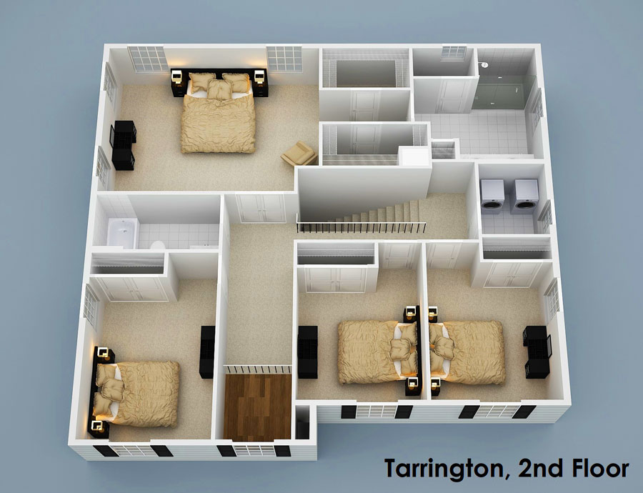 Chapel Bridge at Hamilton | The Tarrington Model - Floor Plan, Second Floor