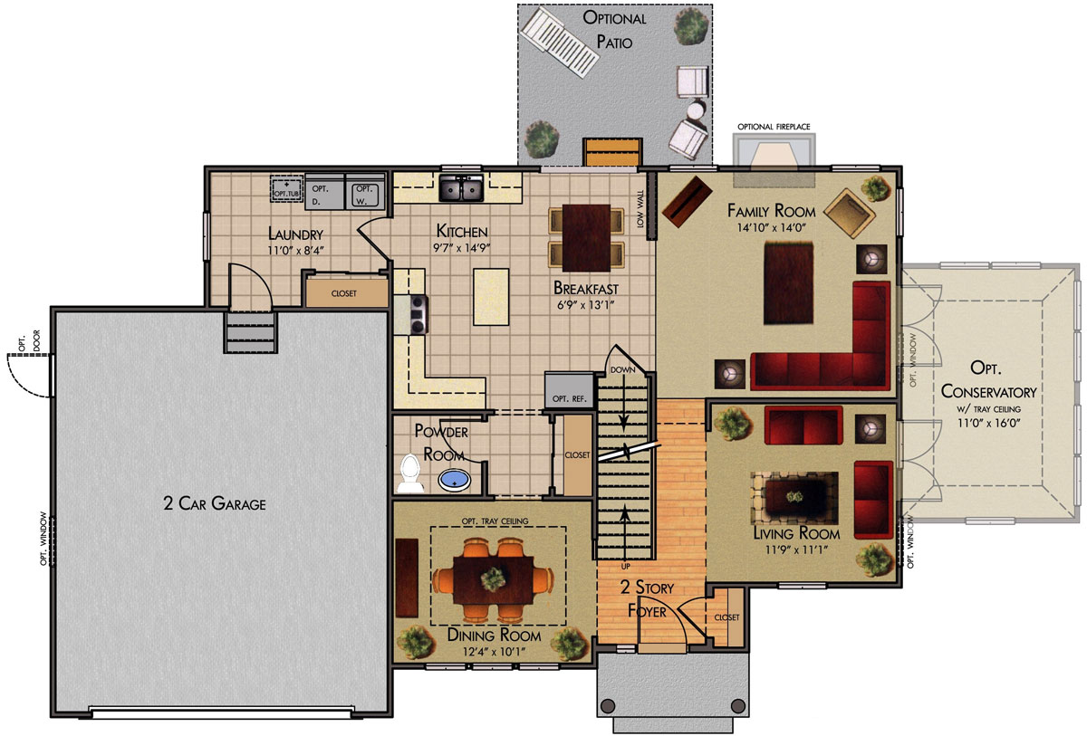 Coddington Hill | Ashford Model - Floor Plan, First Floor