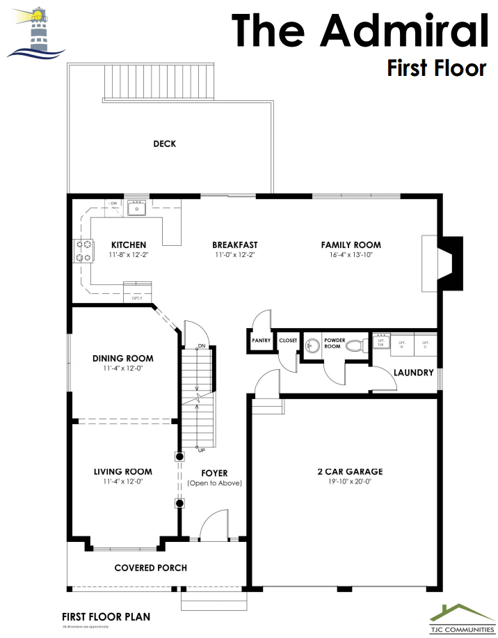 Gordon Street | The Admiral Model - Floor Plan, First Floor