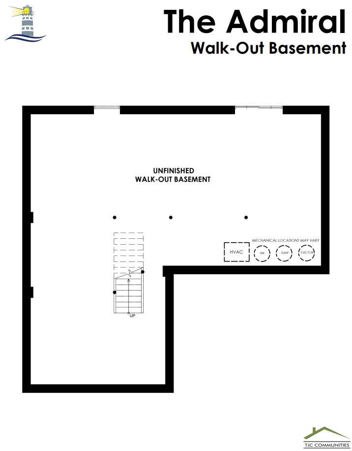 Gordon Street | The Admiral Model - Floor Plan, Basement