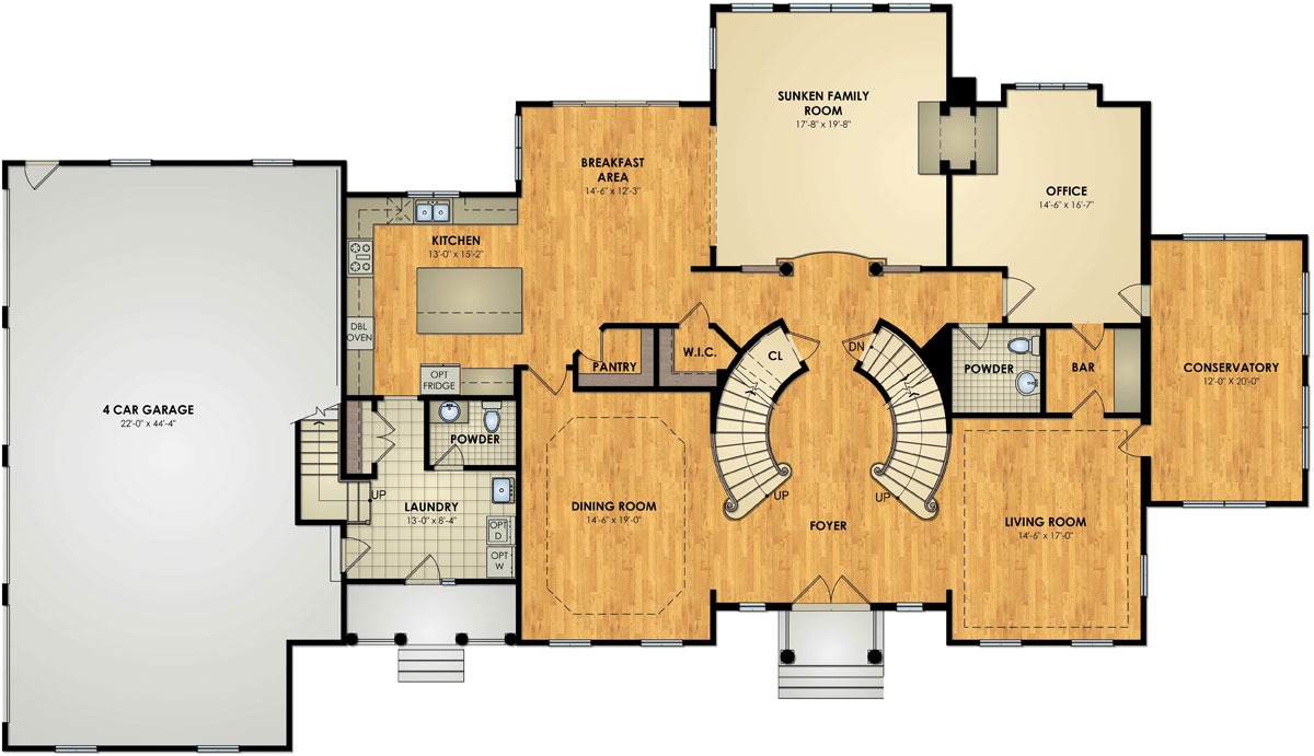 Hidden Brook | Rothwell Model - Floor Plan, First Floor